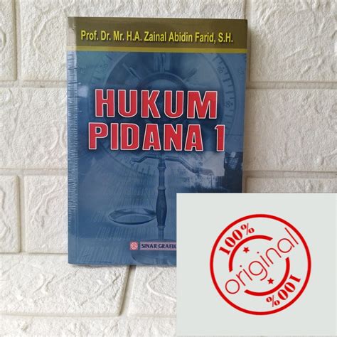 Jual Hukum Pidana I Zainal Abidin Farid Bumi Aksara Original