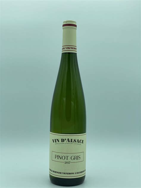 Pinot Gris Domaine Hebinger La Cave à Passions