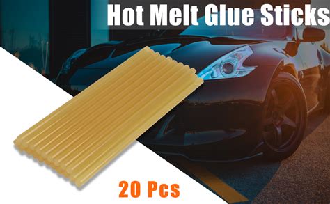 X AUTOHAUX 20 Pcs 7mm X 200mm Hot Glue Sticks Auto Body Paintless Dent