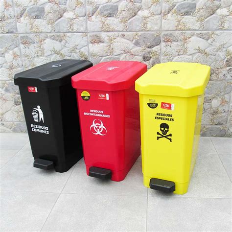 Tacho Con Pedal Bin Lts Para Sector Salud Disa Contenedores