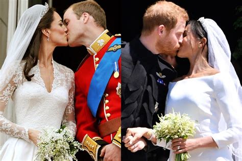 Meghan Markle & Kate Middleton Wedding Comparison Photos