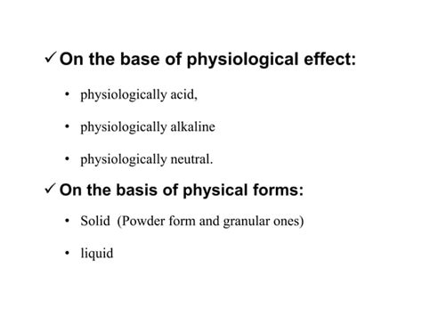 Classification Of Fertilizers Ppt