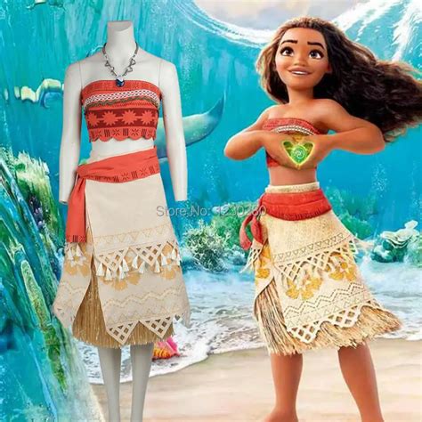 Moana Cosplay Costume Sexy Princess Costume Halloween Suit Movie Moana Costume Adult Women Party