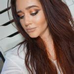 Copper Sparkle Eyes Nude Lip KIMANDMAKEUP