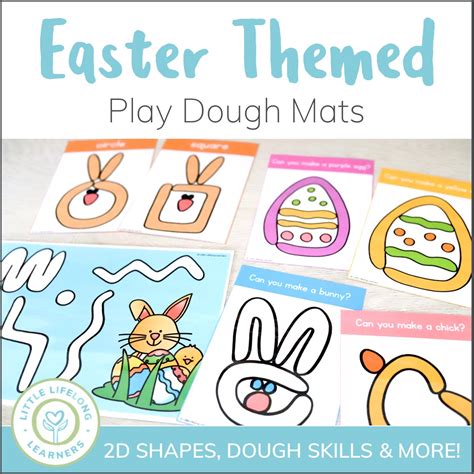 Easter Play Dough Mats Little Lifelong Learners