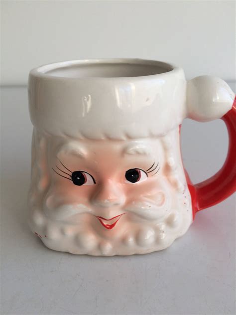 Vintage Christmas Lefton Santa Claus Mug Jolly Old St Nick Mug Japan By Schmitysvintagebooty On