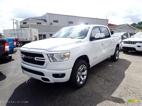 2021 Bright White Ram 1500 Big Horn Crew Cab 4x4 142448358 Car Color Galleries