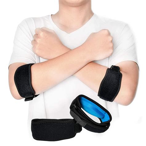 2-Pack Elbow Brace, Tennis Elbow Brace With Compression Pad - Walmart.com