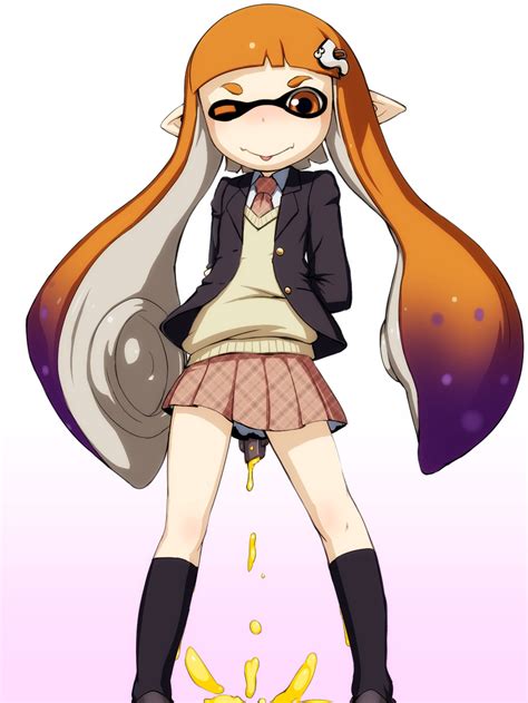 Inkling Player Character And Inkling Girl Splatoon And 1 More Drawn