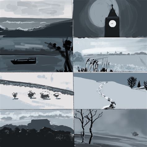 Jaru . - Study of landscapes in greyscale