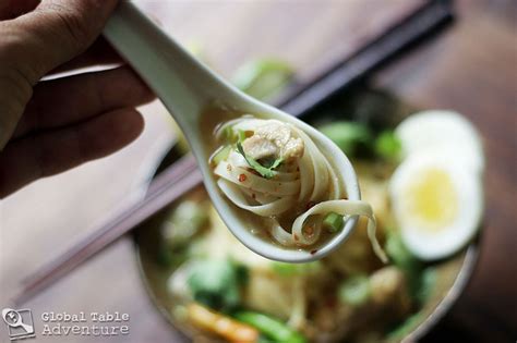 Burmese Coconut Chicken Noodle Soup Ohn No Khao Swe Global Table Adventure