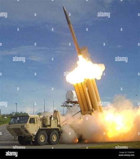 American Thaad Terminal High Altitude Area Defense Missile Being