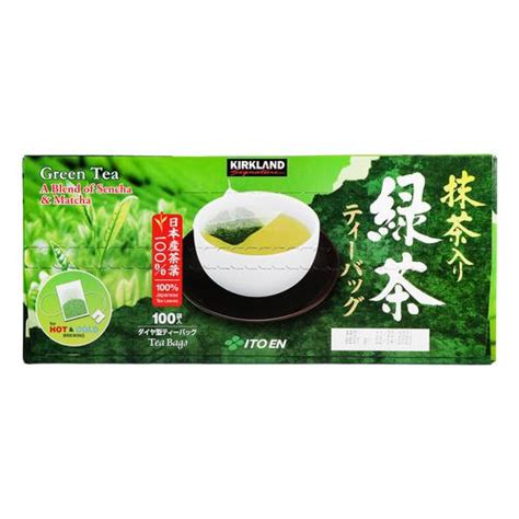 Kirkland Signature Green Tea Blend Of Sencha Matcha 100 Units