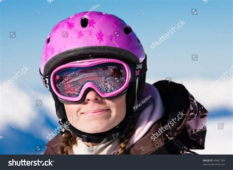 Smiling Young Girl Wearing Ski Mask Stock Photo 49041709 | Shutterstock