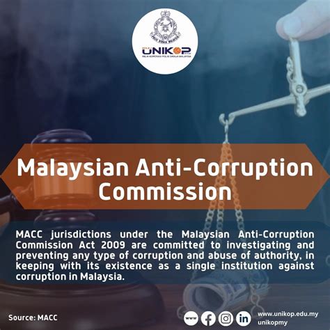 Unikop Malaysian Anti Corruption Commission Unikop