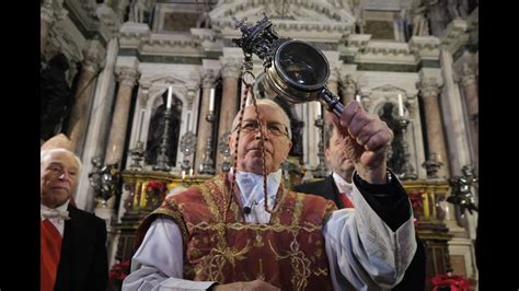 San Gennaro Miracolo Di Dicembre Sangue Sciolto Dopo La Preghiera