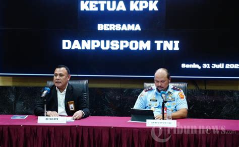 Puspom TNI Tetapkan Kabasarnas Dan Koorsmin Basarnas Jadi Tersangka