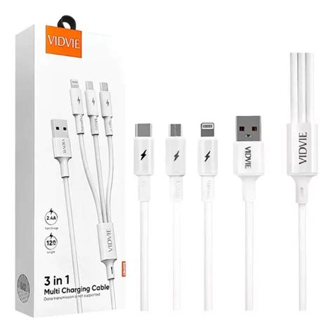 Cable Multicargador Micro Usb Carga R Pida En Vidvie Col Color