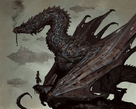 Steampunk Dragon By Taran Fiddler Imaginarysteampunk