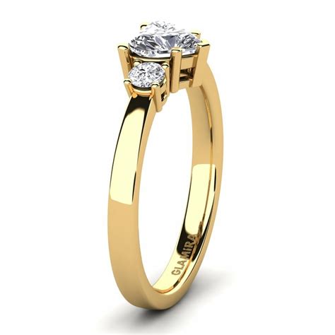 Compre Anillo de compromiso Lauren en corte Corazón 0 76 Quilates 14k