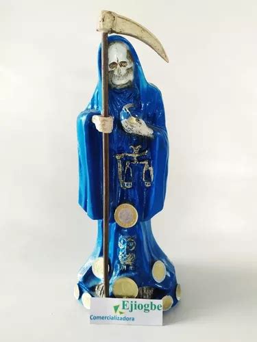 Figura De La Santa Muerte Azul Meses Sin Inter S