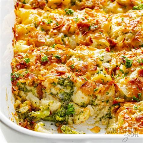 Broccoli Cauliflower Casserole Wholesome Yum