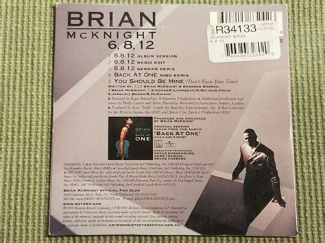 Brian Mcknight Rare Track Import Cd Single W Back At One Nino