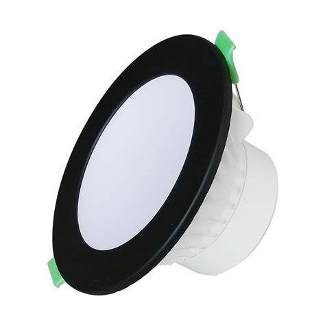 Nova 10W Dimmable LED Downlight Black Tri Colour NOVADLUX01A NOV