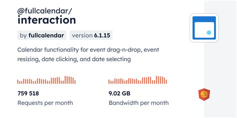 Fullcalendar Interaction Cdn By Jsdelivr A Cdn For Npm And Github