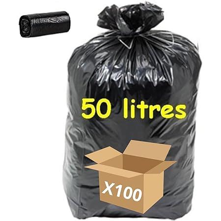 Sanygiene Sac Poubelle L Sacs Noirs Pe Recycl Rouleaux De