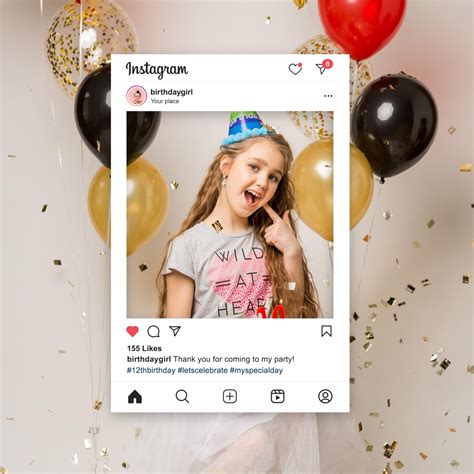 Instagram Photobooth Prop Template Instagram Photo Booth Photoshop