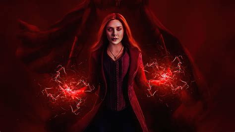 4k Free Download Elizabeth Olsen As Scarlet Witch In Wanda Vision