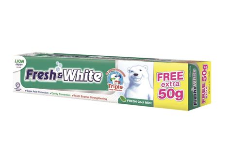 Fresh And White Fresh Cool Mint Toothpaste 225g X 2 Lazada