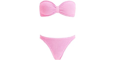 Hunza G Jean Bikini Set For In Pink Lyst