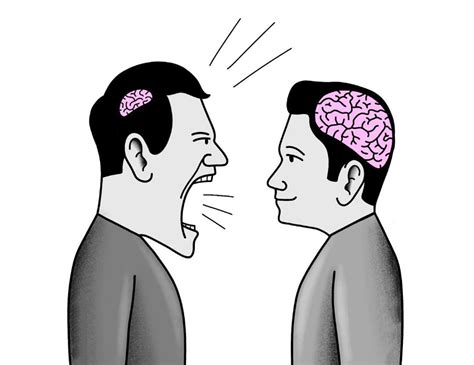 Small Brain Man Screaming At Big Brain Man Template Small Brain Man