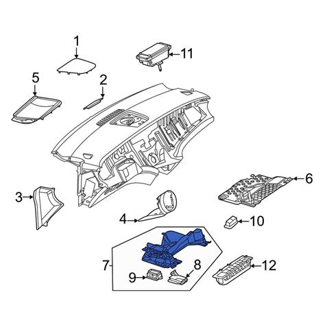 Mercedes Benz OE 2976807400 Front Left Instrument Panel Knee Bolster