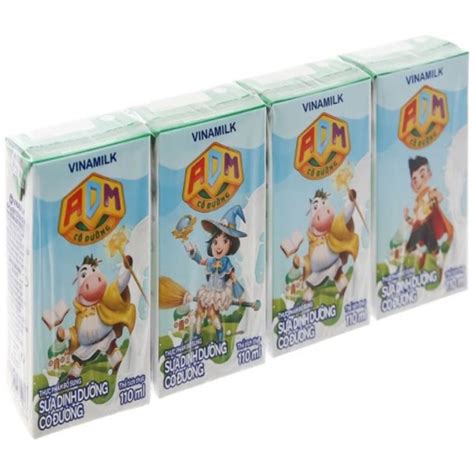 Thùng 48 Hộp Sữa Tươi Tiệt Trùng ít đường Vinamilk Green Farm 180ml