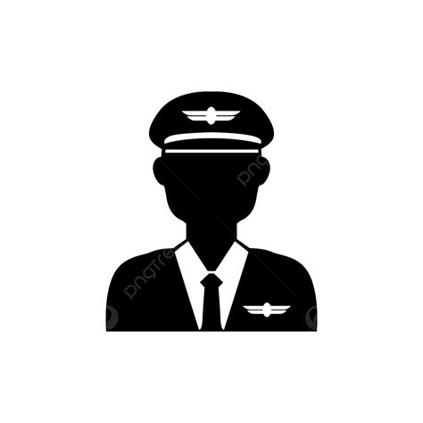 Pilot Silhouette Character Icon Design Pilot Silhouette Character Png And Vector With