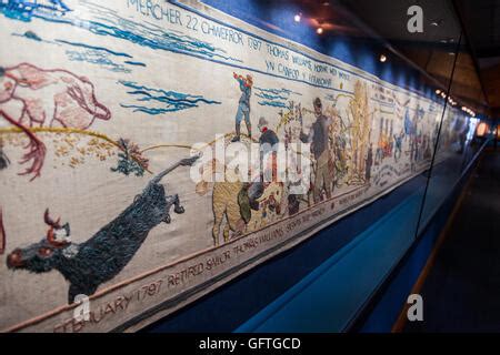 The Tapestry Depicting The Last Invasion Of Britain Held At The Town