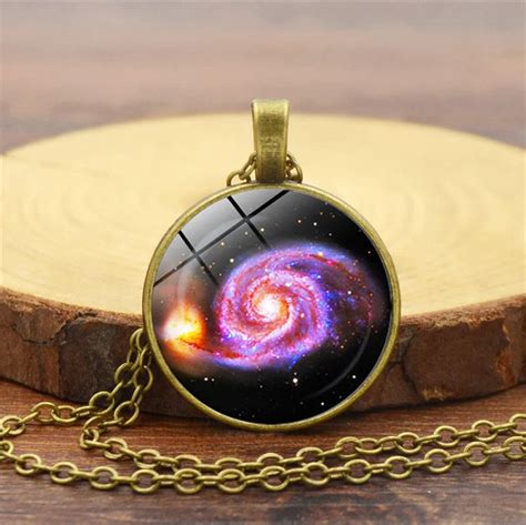 Galaxy Necklace Nebula Jewelry Orion Universe Pendant Ts For Men Art