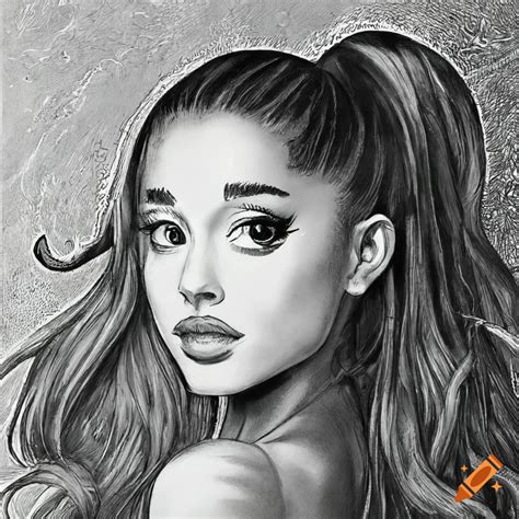 Detailed Manga Portrait Of Ariana Grande In Berserk Style On Craiyon