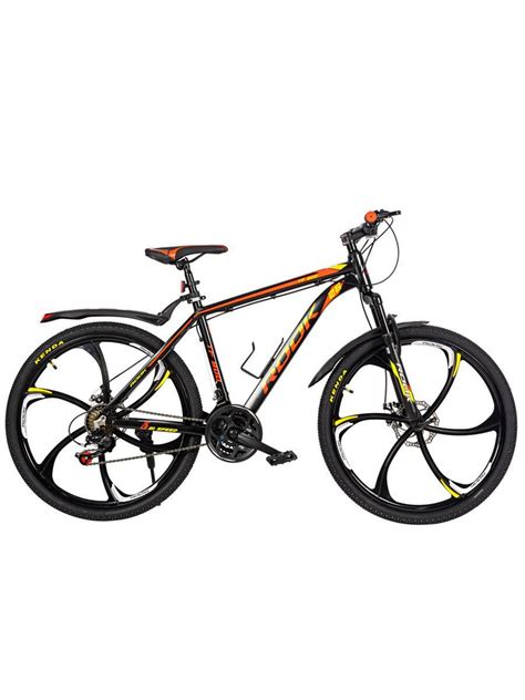 Велосипед ROOK TF-R800-BYR 26" (литые диски, черно-желто-красный ...