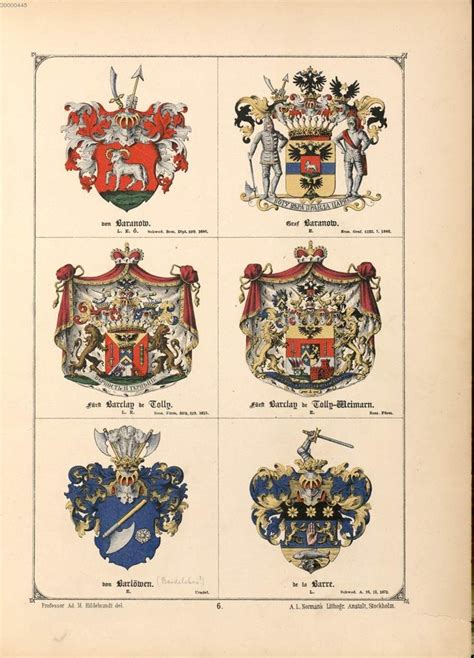 Scan Der Seite 6 Wappen Familienwappen Genealogie