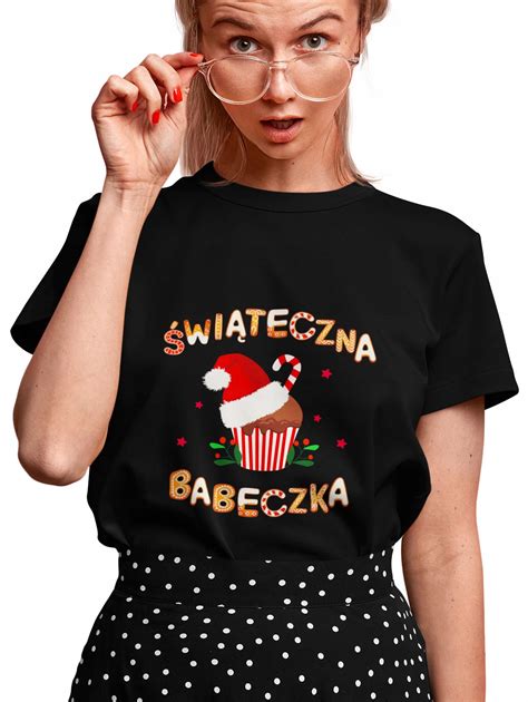 Wi Teczna Babeczka Koszulka Damska Wi Teczna Tshirt Prezent Pod