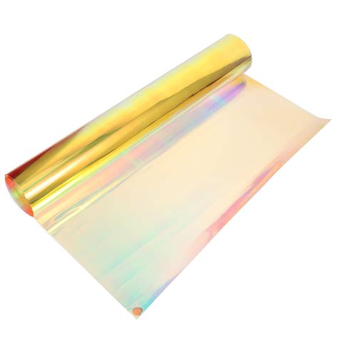 Laser Illusion Film Colorful Fabric For Bag Making Sheets Iridescent