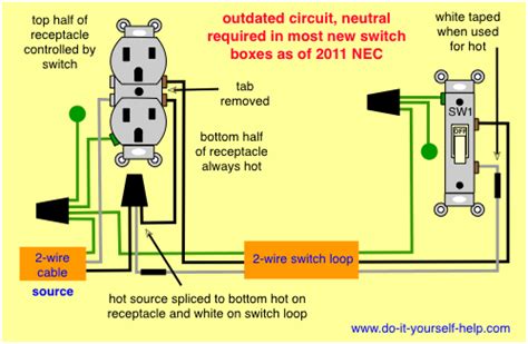 How To Wire A Switch Plug Combo Switch Wiring Same Outlet Li