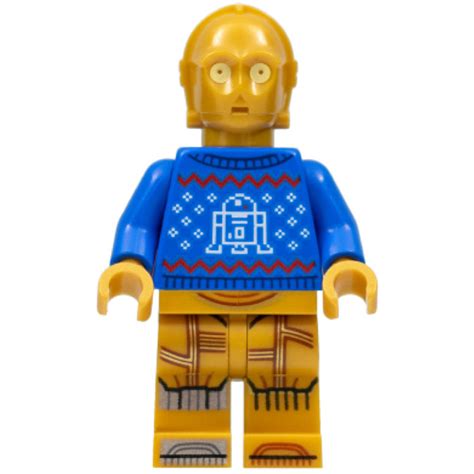 Lego® SW1238 minifigure Star Wars, C-3PO, Holiday Sweater R2-D2 pattern