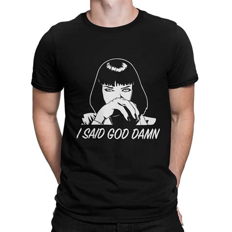 Mia Wallace I Said God Damn Pulp Ficton T Shirt Quentin Etsy