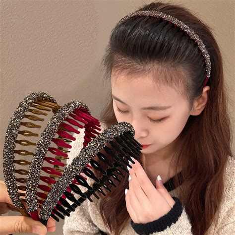 Đá Nhựa Hàn Quốc Răng Headband Braid Hairband Cô Gái Phụ Nữ Phụ Kiện Tóc Lazadavn