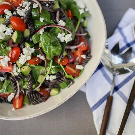 Fun Greek Pasta Salad For Dinner Tonight With Trader Joes Black Bean